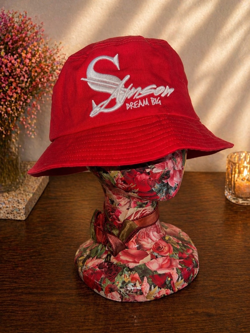 Dream Big Red Bucket Hat